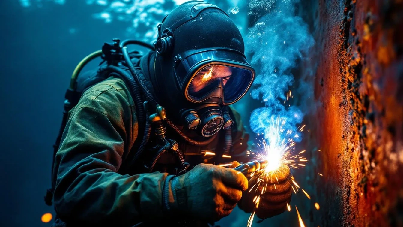 Ein Taucher enthüllt, warum Unterwasserschweißen der gefährlichste Job ist